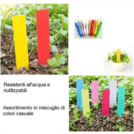 ETICHETTE IN PLASTICA A PUNTA (cm. 14 x 1,8)